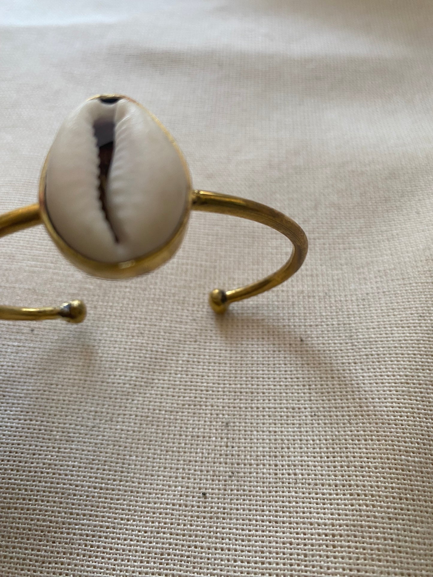 Cowrie Brass bracelet
