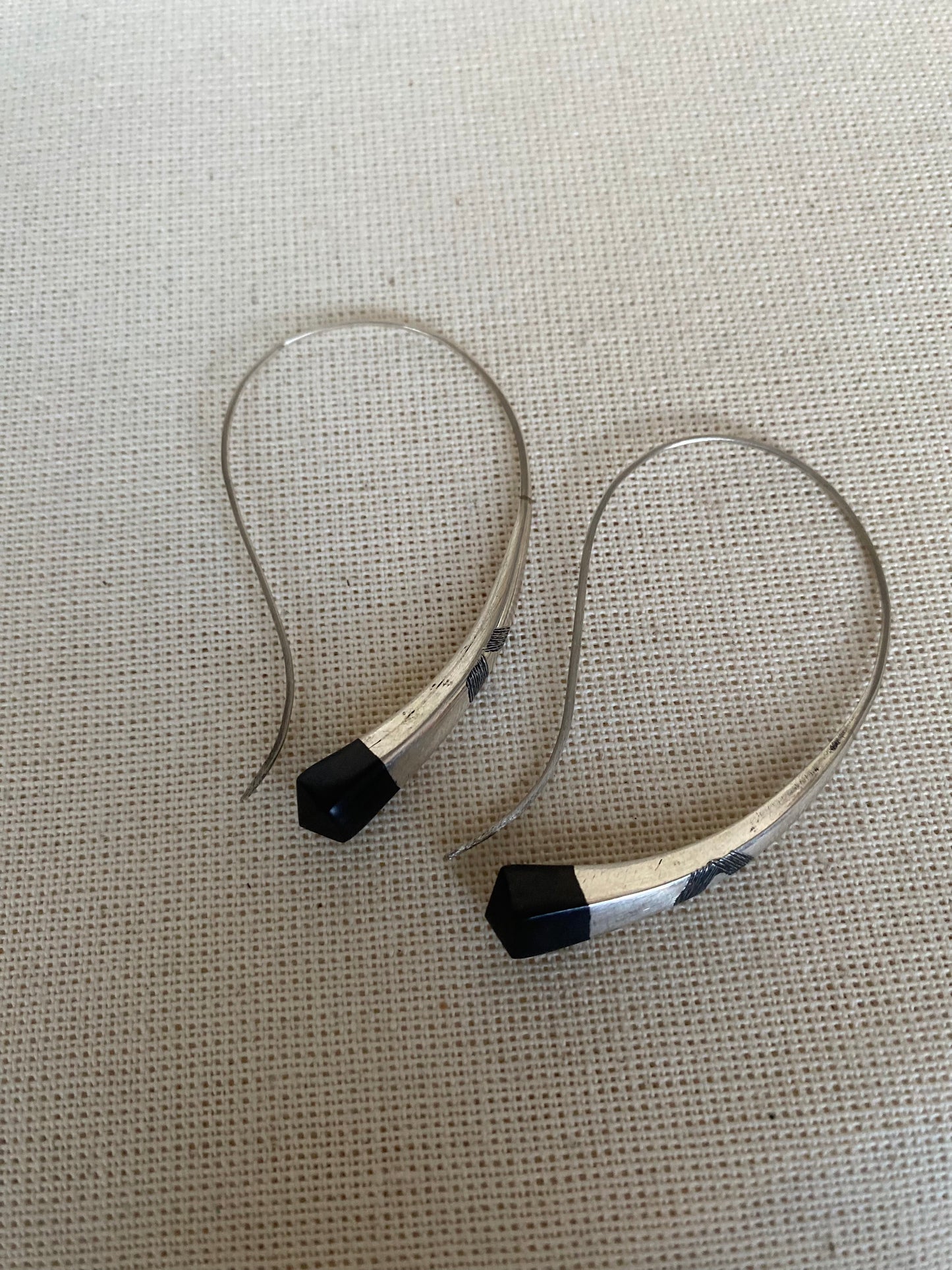 Earring Silver Ebony