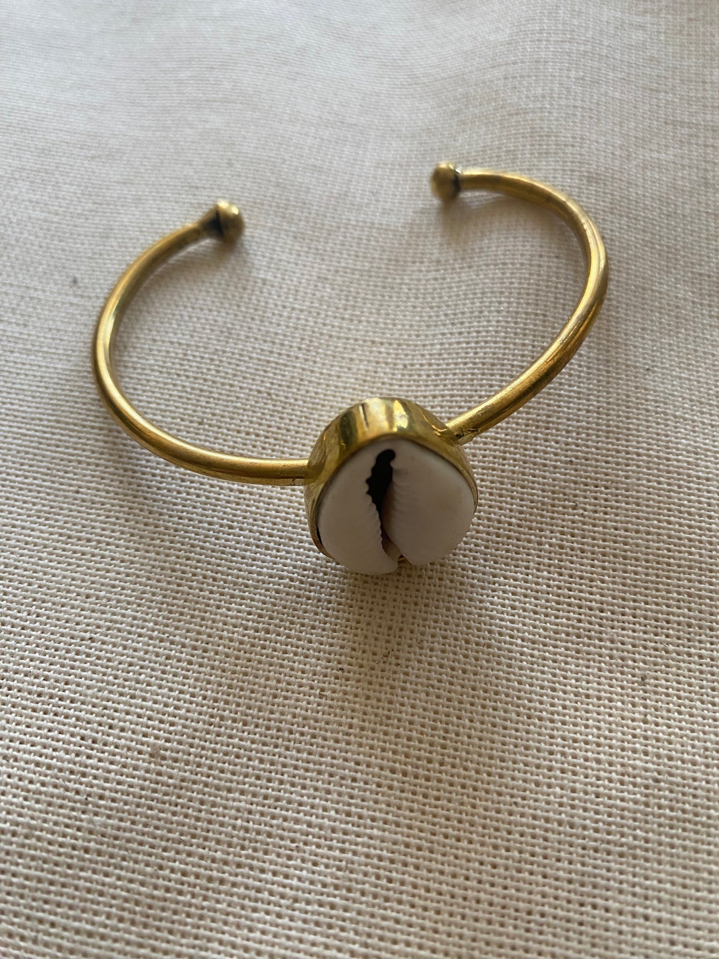 Cowrie Brass bracelet