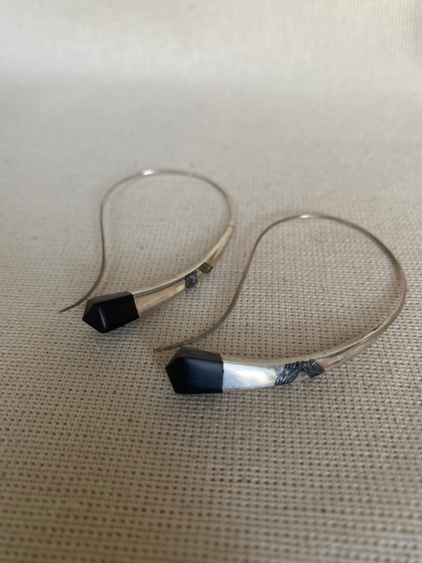 Earring Silver Ebony
