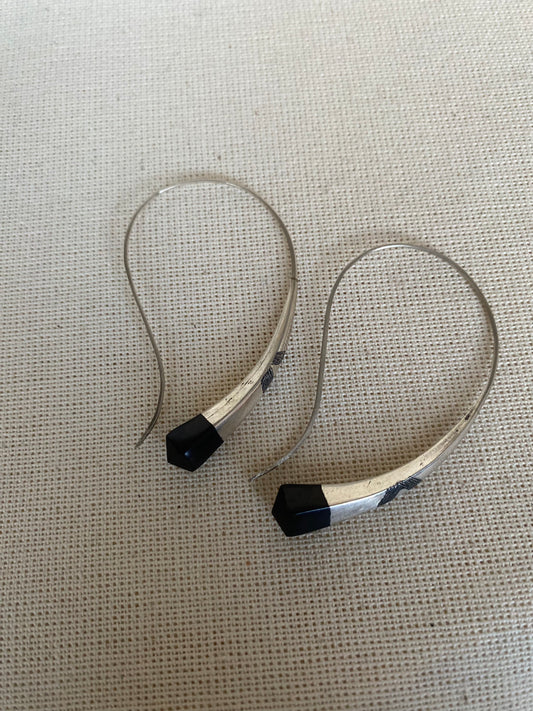 Earring Silver Ebony