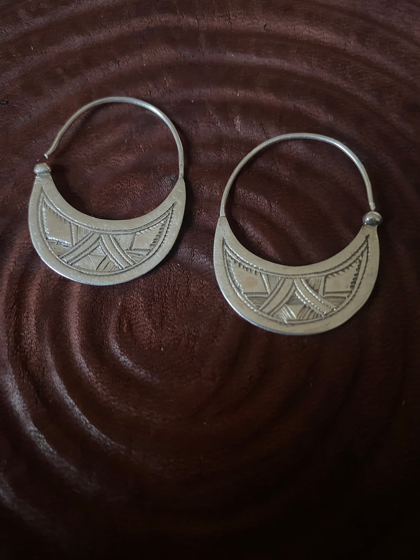 Silver Touareg earrings