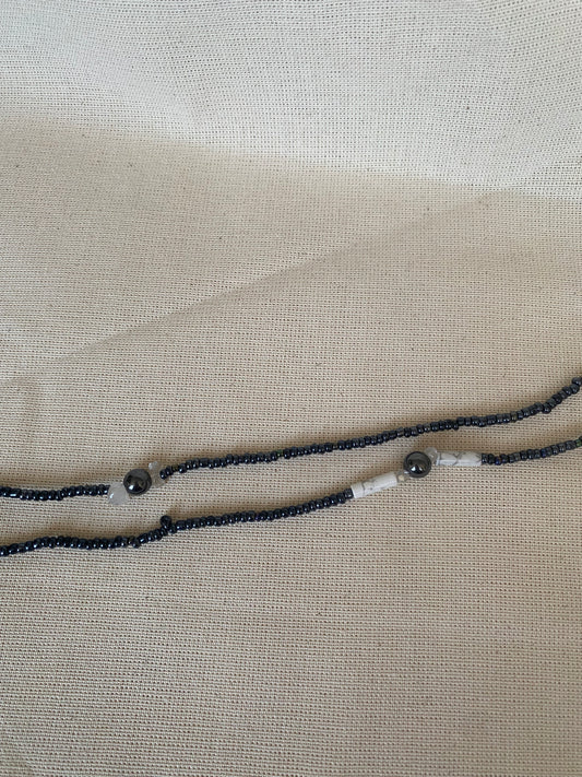 Waistbead Hematite Howlite