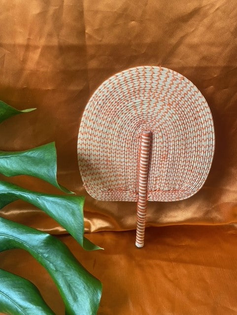 Plastic woven fan