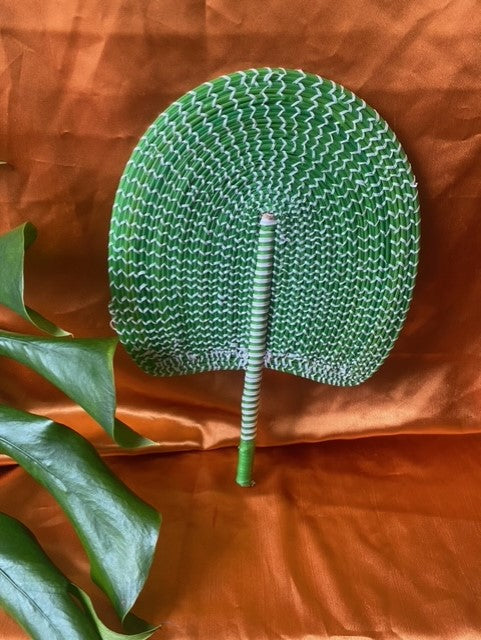 Plastic woven fan