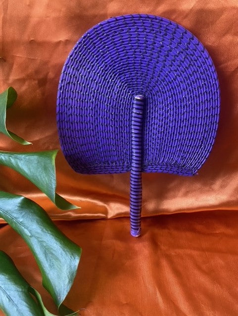 Plastic woven fan